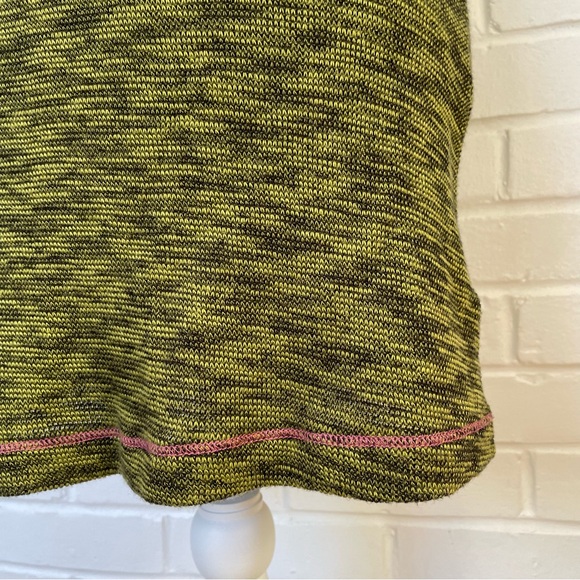 Free People Olive & Pink Bodycon Dress Spaghetti Straps Women’s Size Medium - Picture 4 of 14